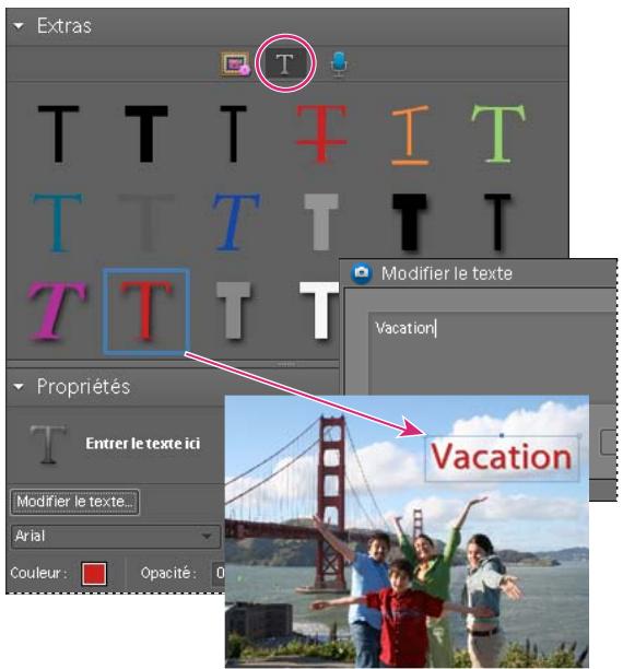 ADOBE ELEMENTS ORGANIZER 10 - Ajout de légendes à une diapositive - 1