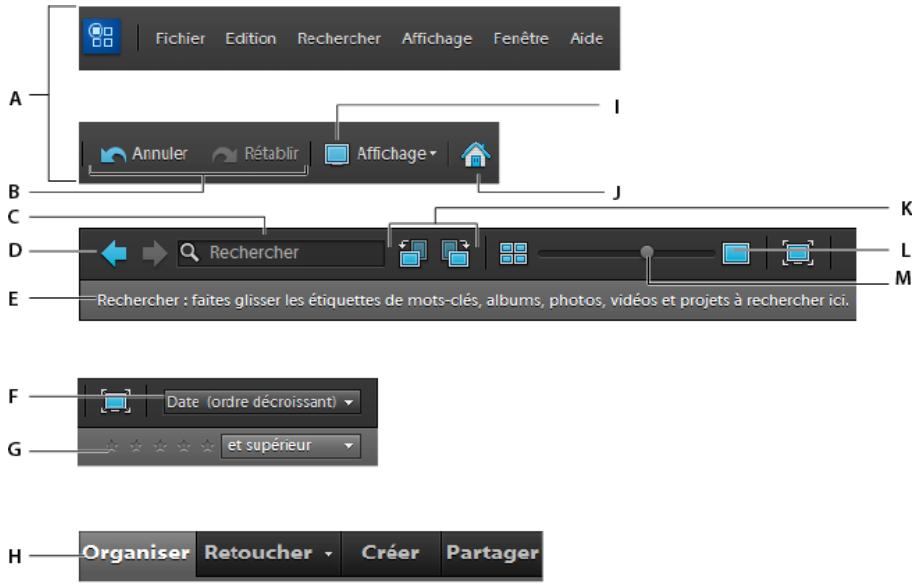 ADOBE ELEMENTS ORGANIZER 10 - Espace de travail - 2