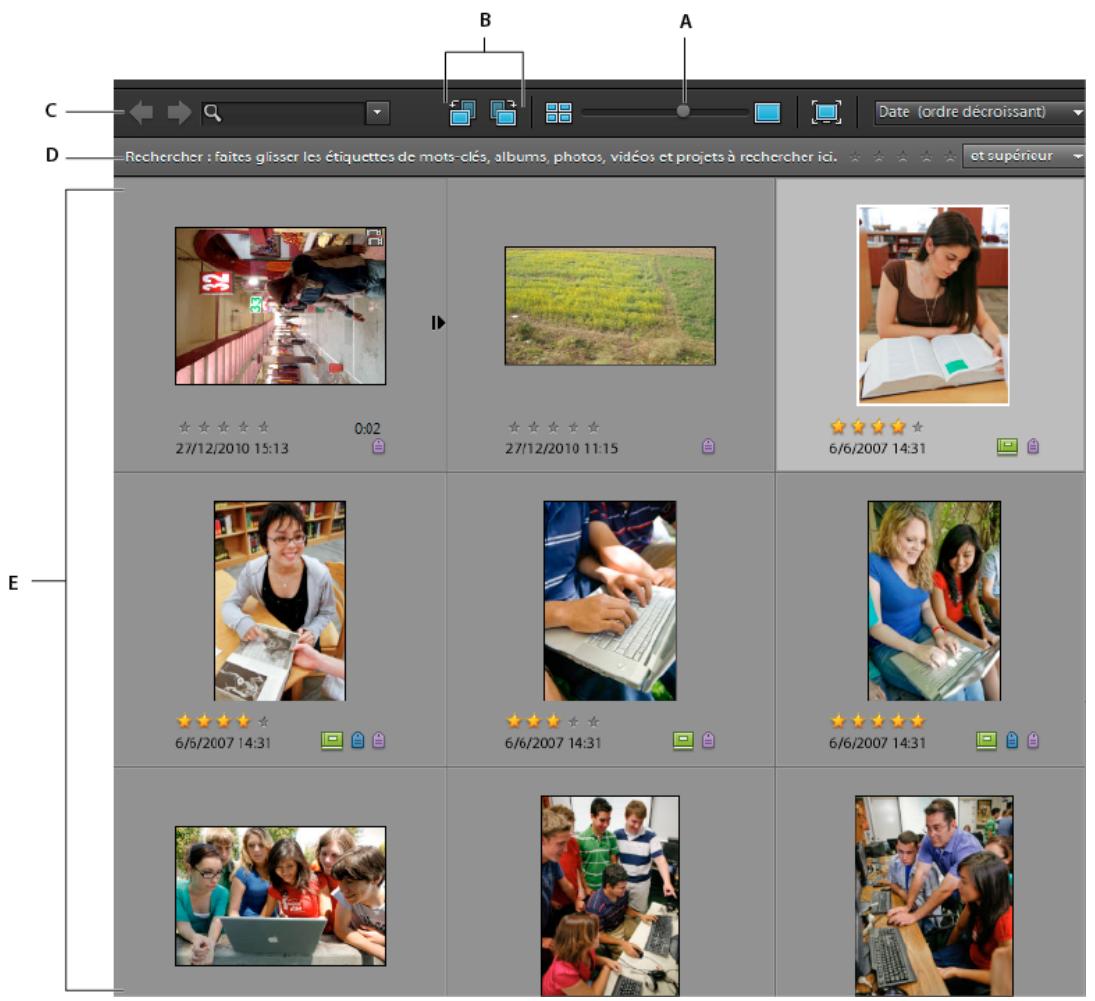 ADOBE ELEMENTS ORGANIZER 10 - A propos du navigateur de supports - 2