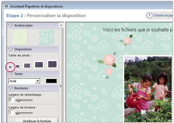 ADOBE ELEMENTS ORGANIZER 10 - Personnalisation de la papeterie avec la fonction Message photo - 2