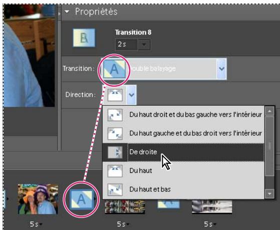 ADOBE ELEMENTS ORGANIZER 10 - Ajout et modification de transitions - 1