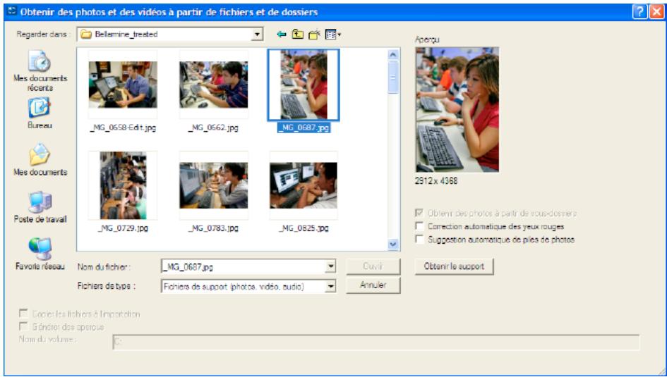 ADOBE ELEMENTS ORGANIZER 10 - Navigation pour accéder aux fichiers de votre ordinateur - 2