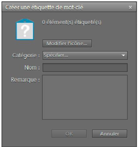 ADOBE ELEMENTS ORGANIZER 10 - Création d'une étiquette de mot-clé - 1