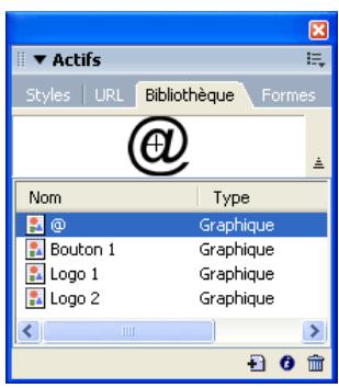 ADOBE FIREWORKS CS3 - Pour importer des symboles d'un autre fichier dans le document actif : - 1