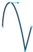 ADOBE FIREWORKS CS3 - Pour convertir un point de courbe en point d'angle : - 2