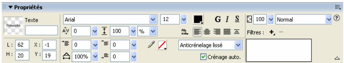 ADOBE FIREWORKS CS3 - Mise en forme du texte - 1