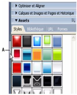 ADOBE FIREWORKS CS3 - Pour afficher ou masquer des panneaux ancrés dans la fenêtre de l'application (Windows uniquement), exécutez l'une des actions suivantes : - 1