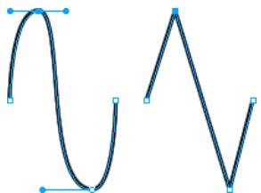 ADOBE FIREWORKS CS3 - Conversion de segments de trajet en droites ou en courbes - 2