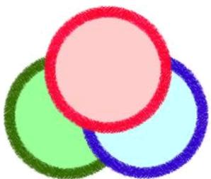 ADOBE FIREWORKS CS3 - Création d'un objet à partir de l'intersection d'autres objets - 1
