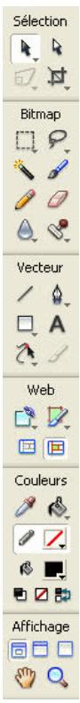 ADOBE FIREWORKS CS3 - Utilisation du panneau Outils - 1