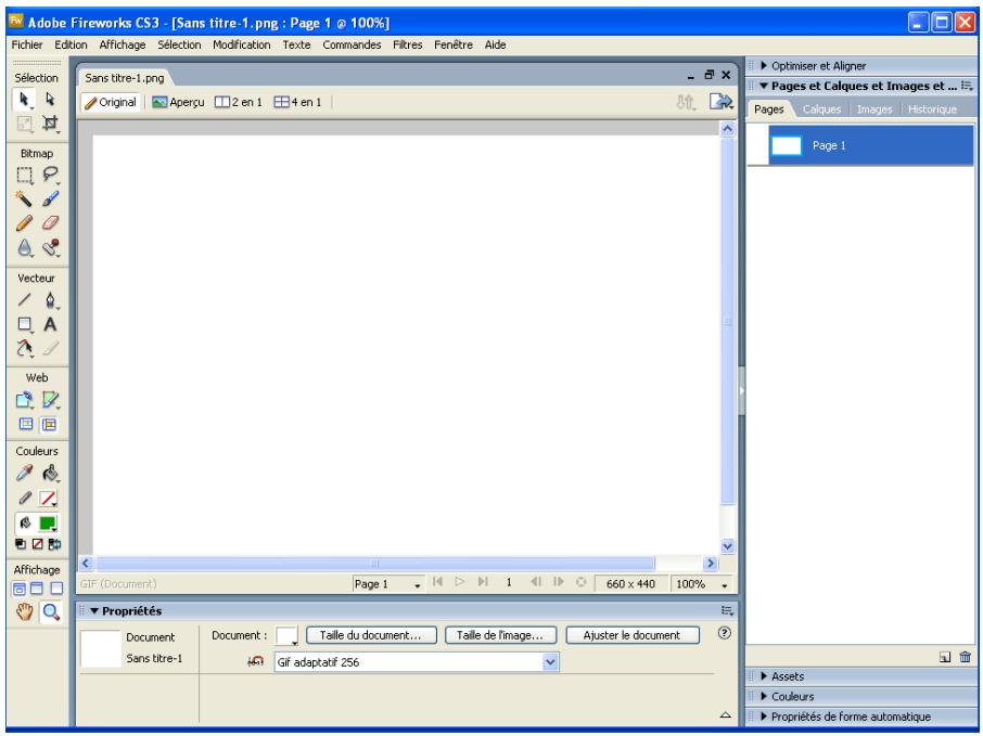 ADOBE FIREWORKS CS3 - Environnement de travail de Fireworks - 1