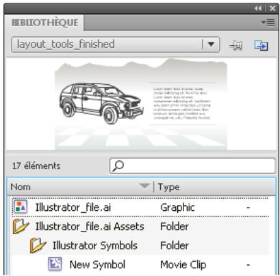 ADOBE FLASH CS5.5 - A propos de l'importation de fichiers Al dans la bibliothèque Flash - 1