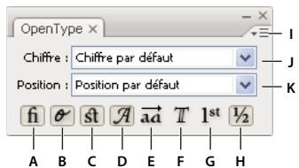 ADOBE ILLUSTRATOR CS3 - Présentation du panneau OpenType - 1