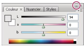 ADOBE ILLUSTRATOR CS3 - Pour redimensionner ou réduire des panneaux - 2