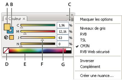 ADOBE ILLUSTRATOR CS3 - Présentation du panneau Couleur - 1