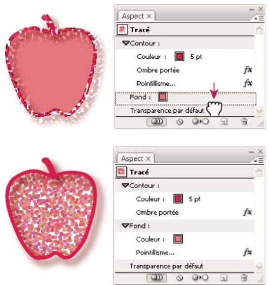 ADOBE ILLUSTRATOR CS3 - Modification de l'ordre de superposition des attributs d'aspect - 1