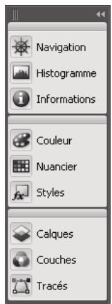 ADOBE ILLUSTRATOR CS3 - Pour manipuler des panneaux réduits à la taille d'icônes - 1