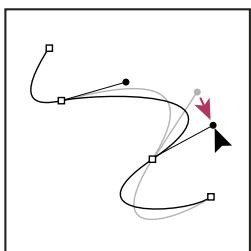 ADOBE ILLUSTRATOR CS3 - Réglage de la position ou de la forme des segments courbes - 3