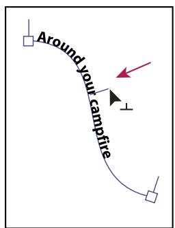 ADOBE ILLUSTRATOR CS3 - Déplacement ou basculement symétrique de texte curviligne - 2