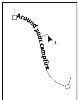 ADOBE ILLUSTRATOR CS3 - Déplacement ou basculement symétrique de texte curviligne - 1