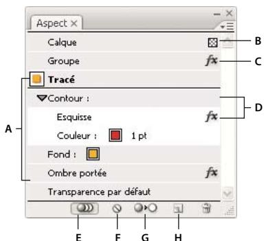 ADOBE ILLUSTRATOR CS3 - Présentation du panneau Aspect - 1
