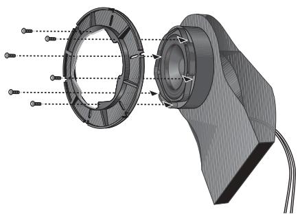 BOSE 131 MARINE SPEAKER SYSTEM - Installation des enceintes par l'avant de la cloison - 7