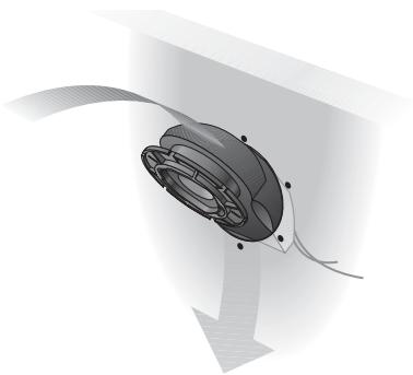 BOSE 131 MARINE SPEAKER SYSTEM - Installation des enceintes par l'avant de la cloison - 15