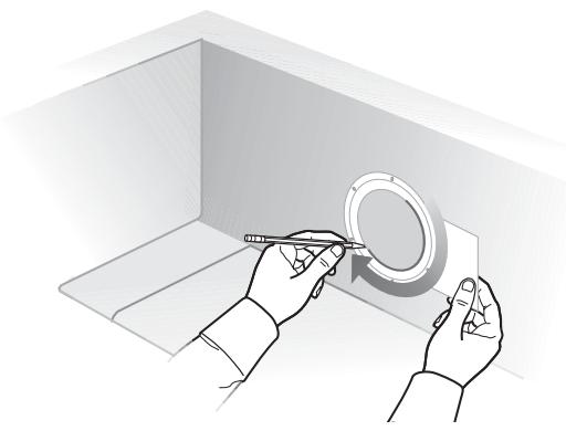 BOSE 131 MARINE SPEAKER SYSTEM - Installation des enceintes par l'arrête de la cloison - 3