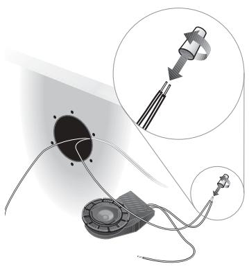 BOSE 131 MARINE SPEAKER SYSTEM - Installation des enceintes par l'avant de la cloison - 10