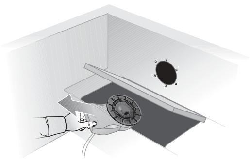 BOSE 131 MARINE SPEAKER SYSTEM - Installation des enceintes par l'arrête de la cloison - 10
