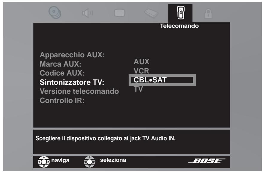 BOSE OPTIMISEUR VIDEO LIFESTYLE VS-2 - Come guardare un'immagine video su una sorgente e ascoltare audio da un'altra sorgente - 1