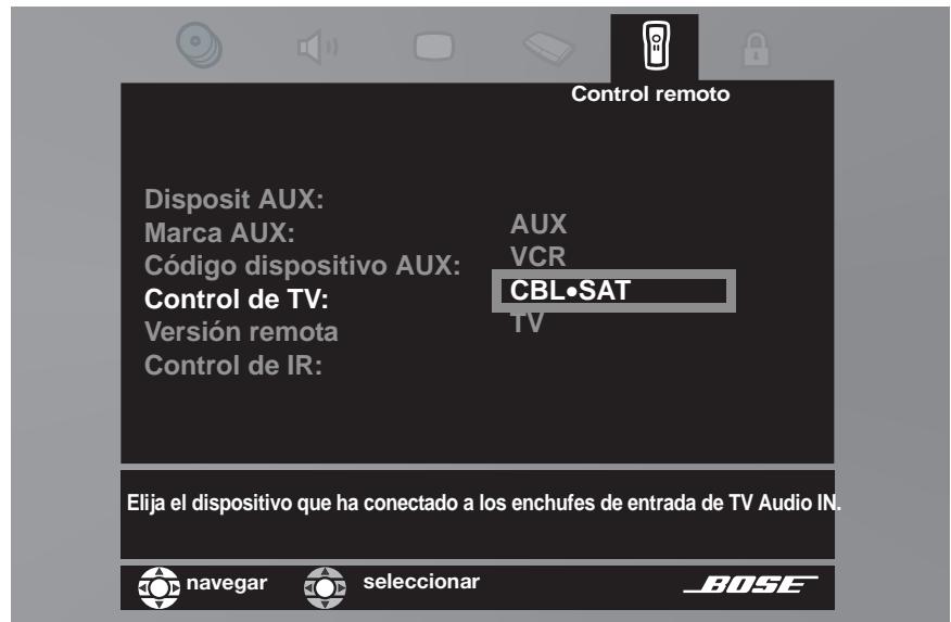 BOSE OPTIMISEUR VIDEO LIFESTYLE VS-2 - Combinación del video de una fuente con el audio de另一边 - 1