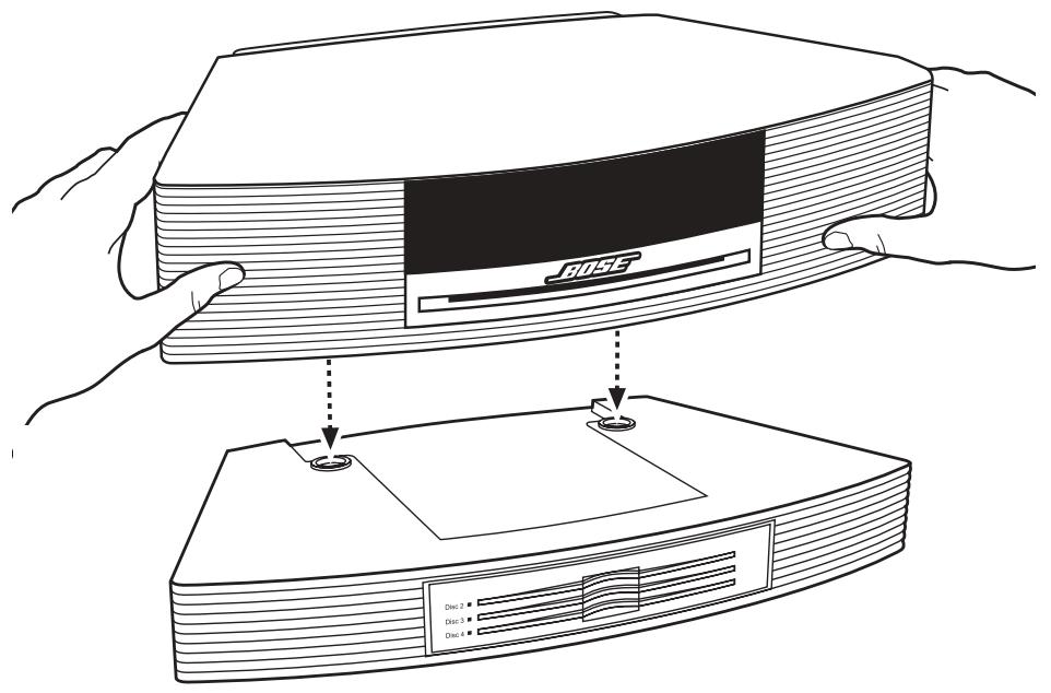 BOSE WAVE MUSIC SYSTEM MULTI-CD CHANGER - Mise en place du système wave® sur le chargeur multi-cd - 1