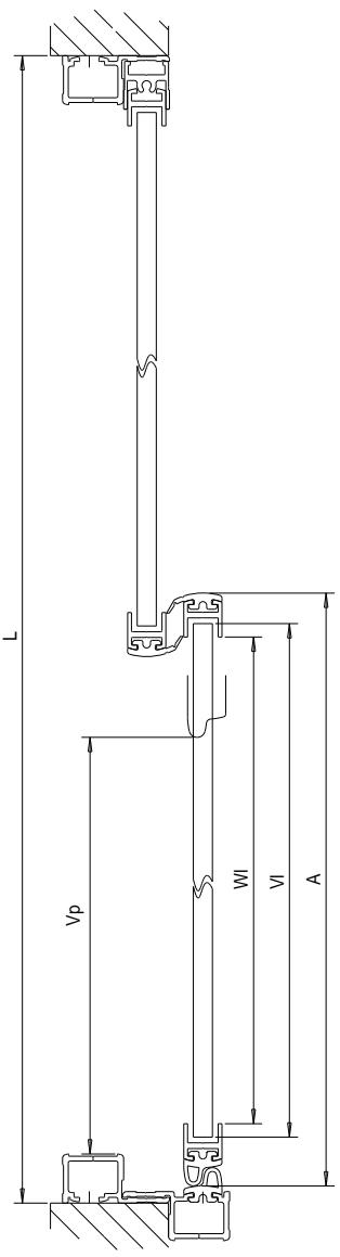 CAME PROFILES S20 - SISTEMA AD UN'ANTA MOBILE PIU' FISSA CON PORTAFOTOCELLULE MAL204   COPRIPROFILE 001LD00 - 4