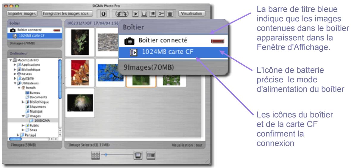 SIGMA PHOTO PRO 3.3 - Connexion de l'appareil (SD9/SD10) - 1