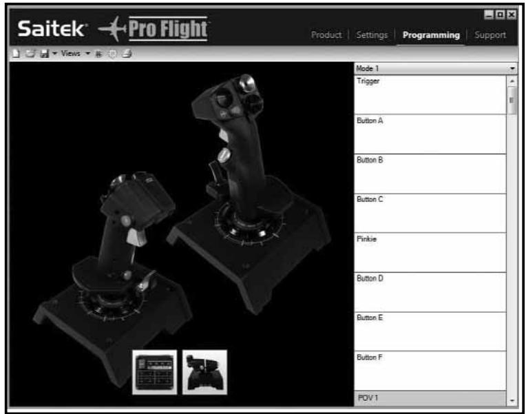 SAITEK X-65F PRO FLIGHT COMBAT CONTROL SYSTEM - Programming - 1