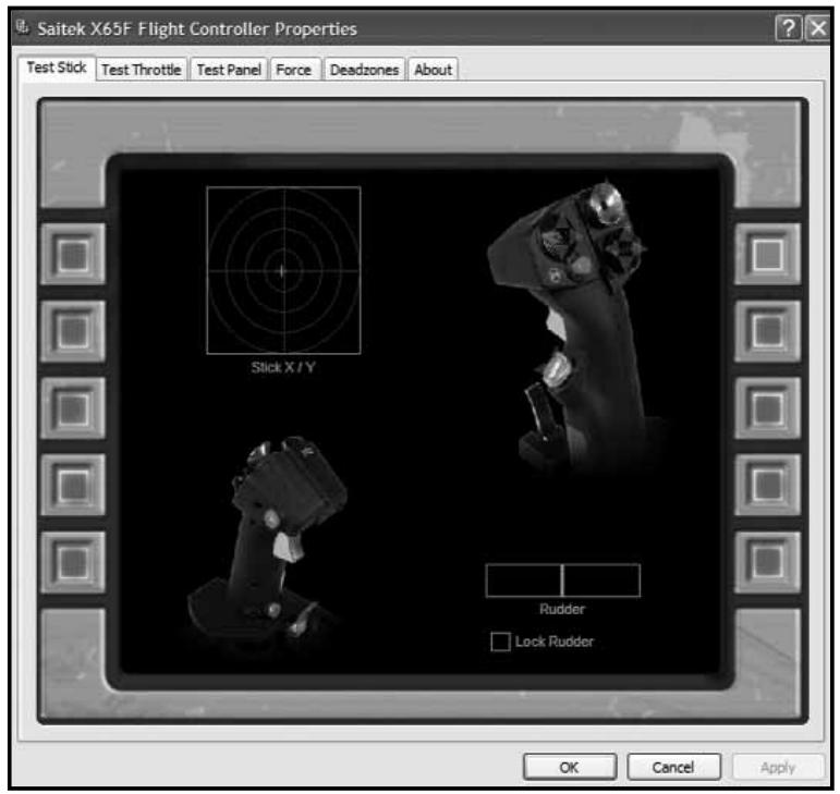 SAITEK X-65F PRO FLIGHT COMBAT CONTROL SYSTEM - Les axes - 1