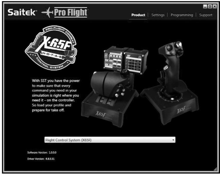 SAITEK X-65F PRO FLIGHT COMBAT CONTROL SYSTEM - Caratteristiche del software di programmazione Smart Technology: - 1