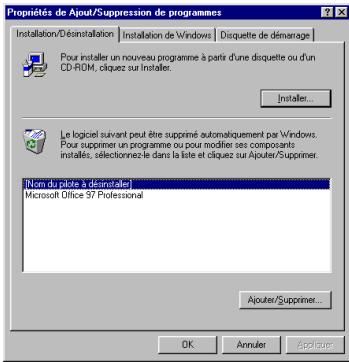 HERCULES 3D PROPHET 9000 PCI 64 MB - Désinstaller les pilotes de la carte graphique actuelle - 2