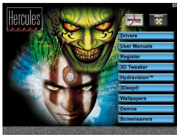 HERCULES 3D PROPHET FDX 8500 LE 64 MB - 4.1.1.Installer les pilotes sous Windows 98/Millennium - 2