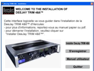 HERCULES DEEJAY TRIM 4 - Installation des pilotes - 1