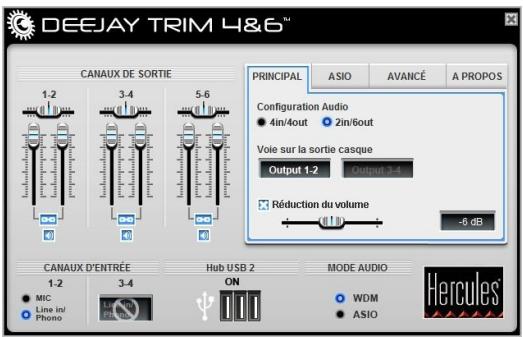 HERCULES DEEJAY TRIM 4 - Principaux paramètres - 3