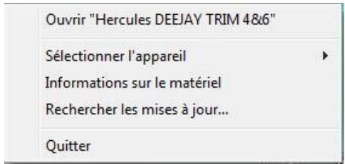 HERCULES DEEJAY TRIM 4 - Accéder au panneau de commande (windows) - 2