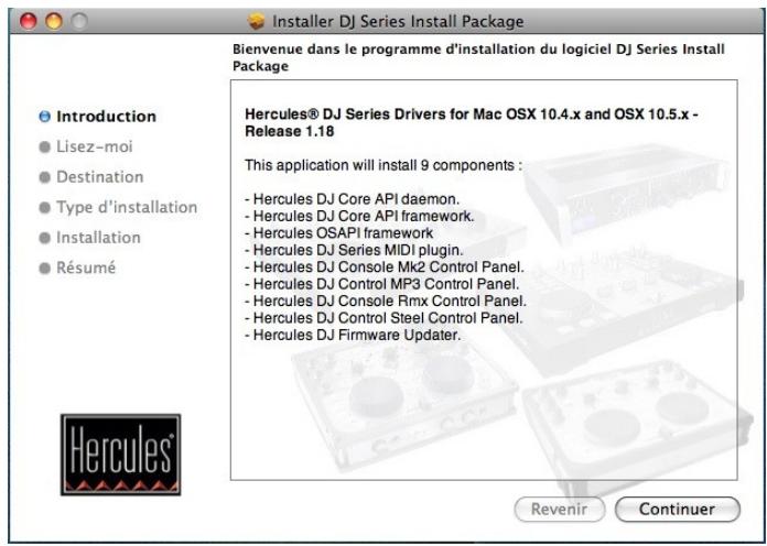 HERCULES DEEJAY TRIM 4 - Installation sous mac - 1