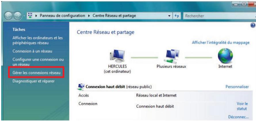 HERCULES EPLUG 200 MINI-MULTI - Windows Vista : Partager une connexion ADSL dans un réseau de type Ad hoc - 3