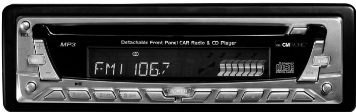 CLATRONIC AR 638 - Autoradio mit CD-Player - 1
