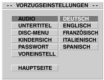 CLATRONIC DVD 534 HC - Bevorzugter Wiedergabe-Ton (AUDIO) - 1