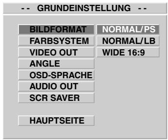 CLATRONIC DVD 534 HC - Auswahlen des Bildformates: - 2