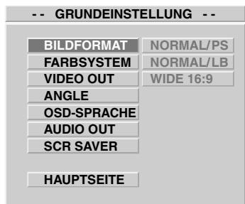 CLATRONIC DVD 534 HC - A menünyel beállításá (OSD SPRACHE): - 2
