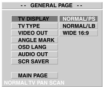CLATRONIC DVD 534 HC - Selecting the picture format: - 2